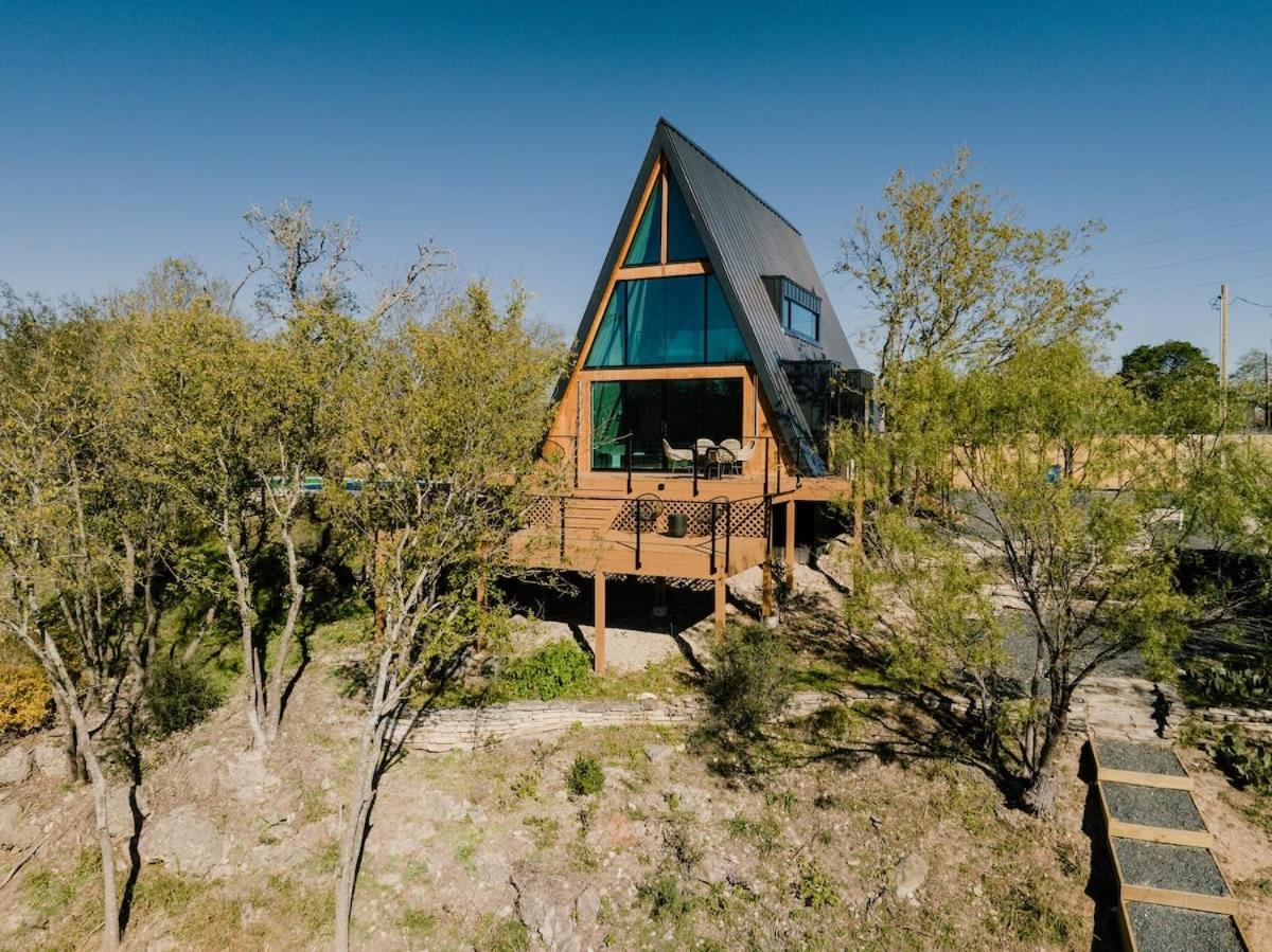 The Pedernales A-Frame Vila Fredericksburg Exterior foto