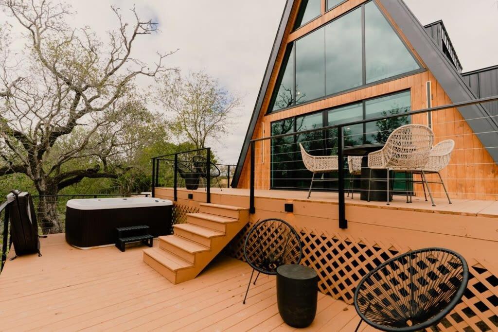 The Pedernales A-Frame Vila Fredericksburg Exterior foto